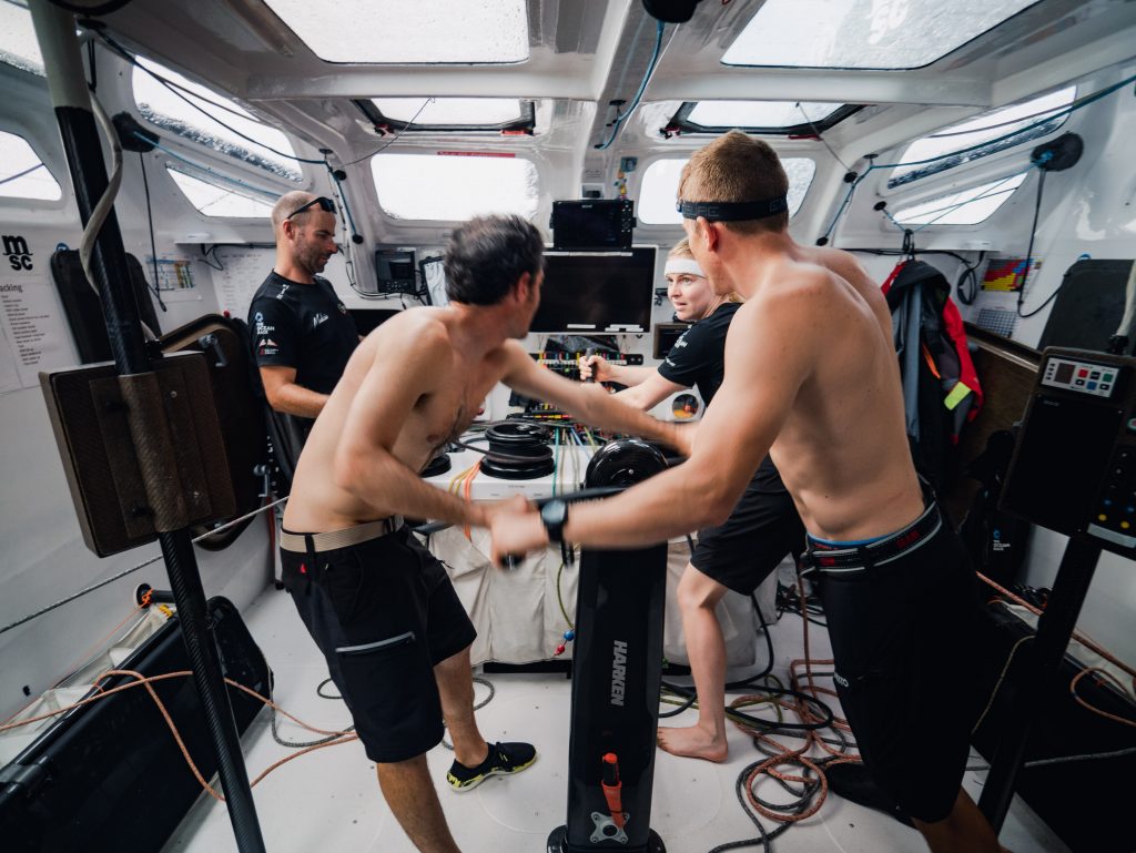Chrsitopher Pratt et Will Harris sur le 4e étape de The Ocean Race